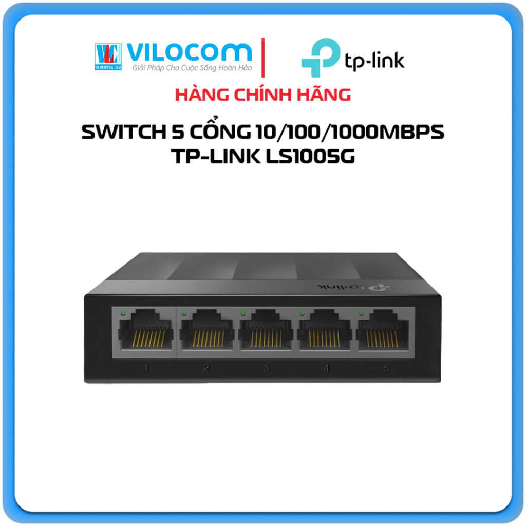 TP-Link LS1005G Switch 5 Port 10/100/1000Mbps 1GB เคสพลาสติก