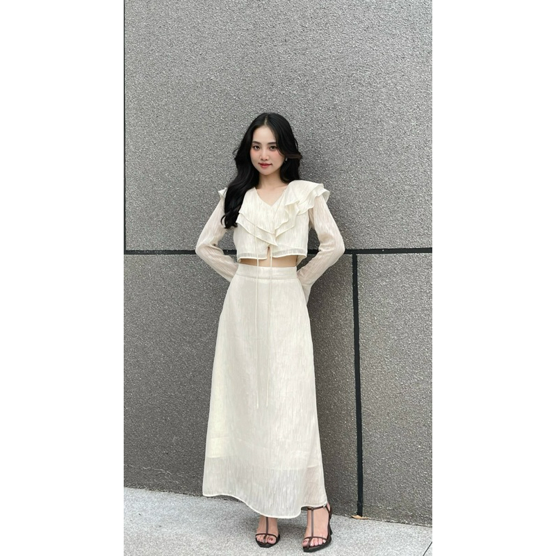 CILIA | ชุดเซทคอปกระบายแขนบาน