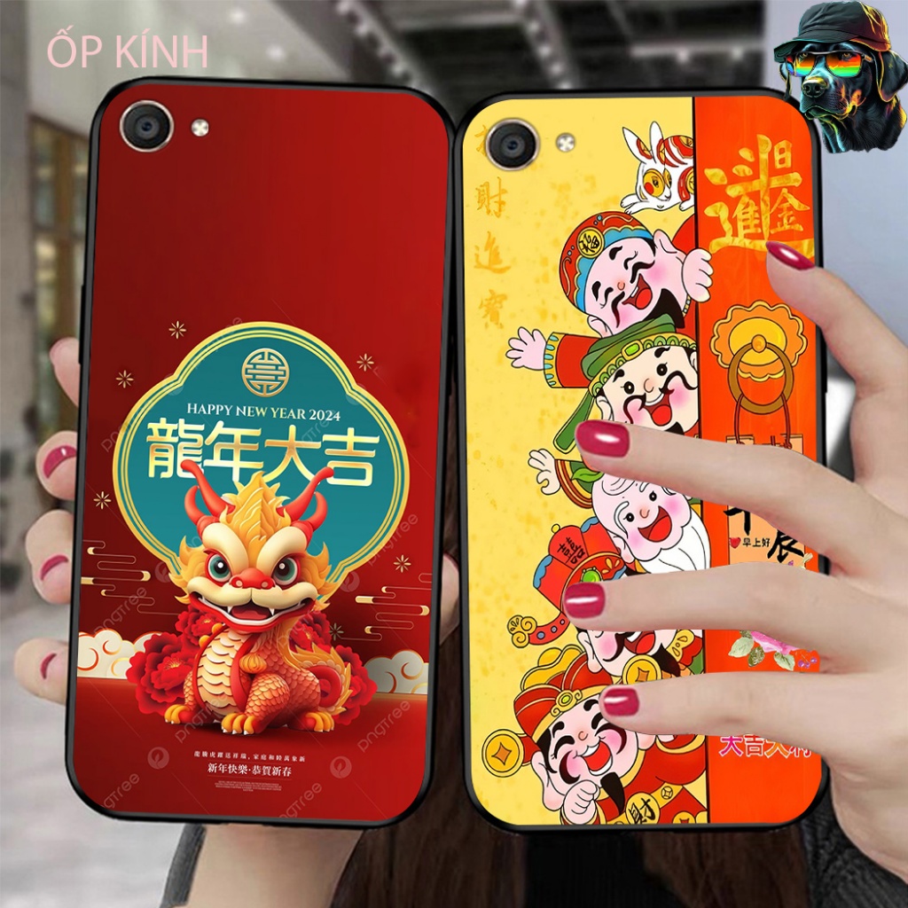Vivo vivo y53 / vivo y55 2015 / y66 / y71 เคสโทรศัพท์แก้วพิมพ์ลาย Tet 2024 Giap Thin