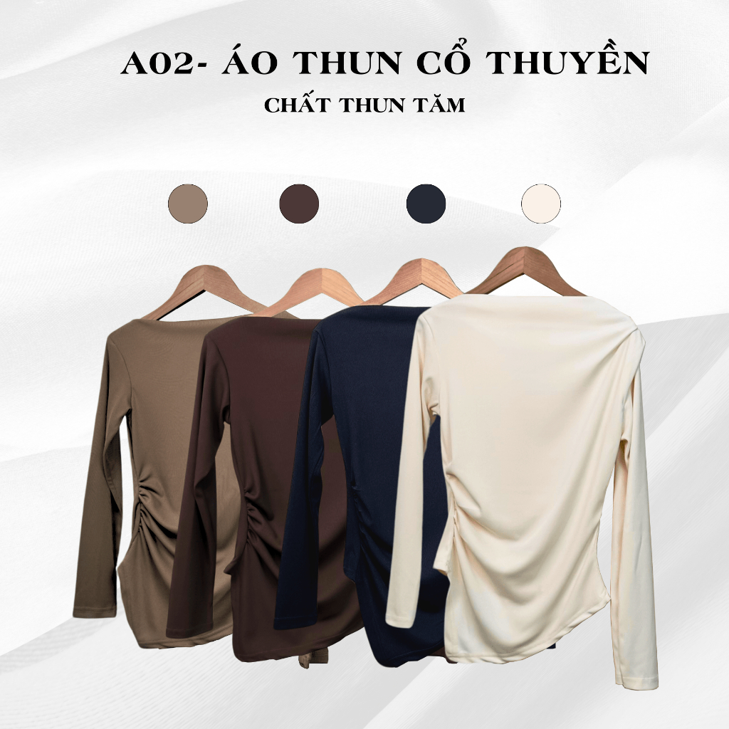 จิมะ - เสื้อยืดคอปาด - ชายเฉียง - เอวยางยืด - 202 สูงสุด เสื้อ เสื้อเชิ้ต เสื้อเบลาส์ผู้หญิง