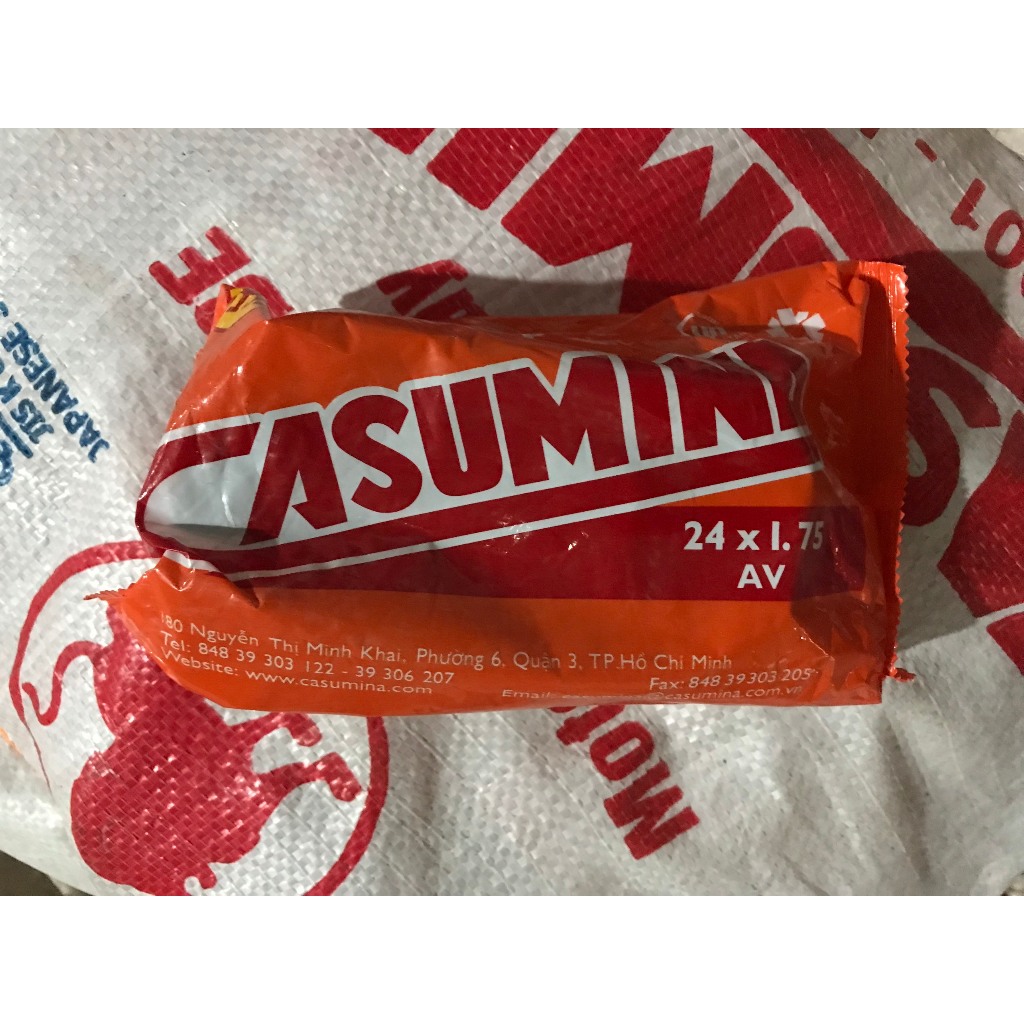 ยางในจักรยาน 16x1.75, 20x1.75, 20x1.95, 24x1.75, 24x1.95, 26x1.95 วาล์วสั้นและวาล์วยาว CASUMINA