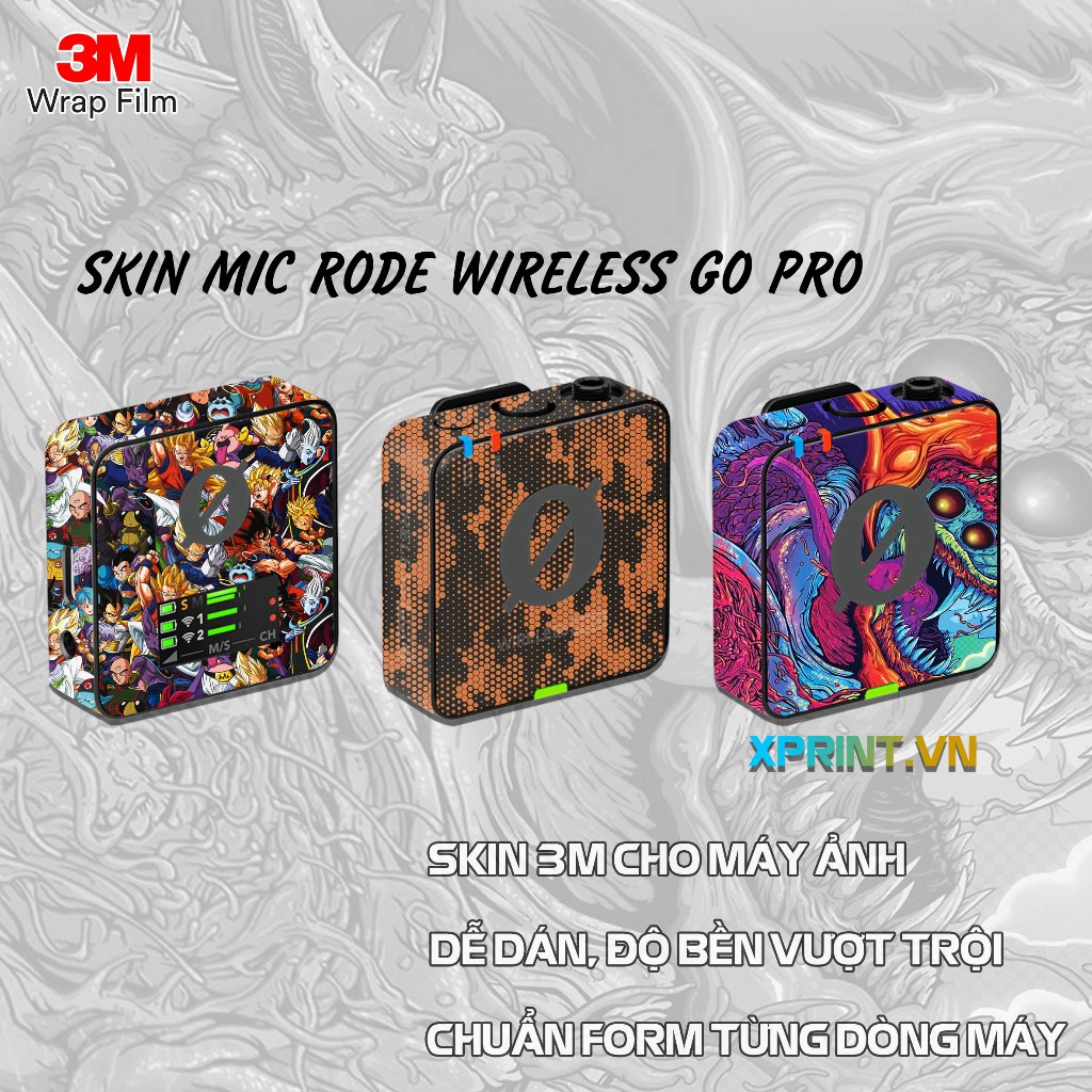 Mic Rode, Skin 3M สติ ๊ กเกอร ์ ไมค ์ Rode Wire less Go Pro