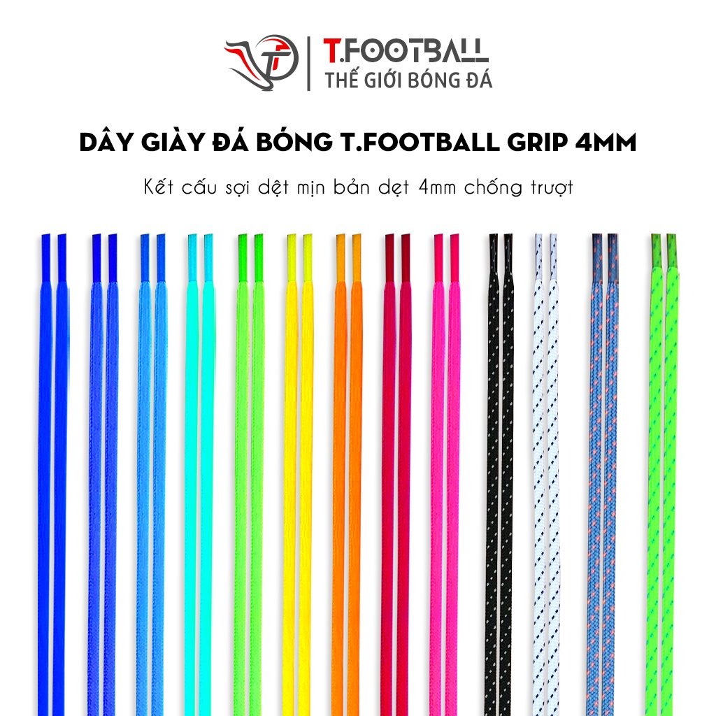 T.football Grip เชือกรองเท้าฟุตบอลกันลื่น 4 มม.