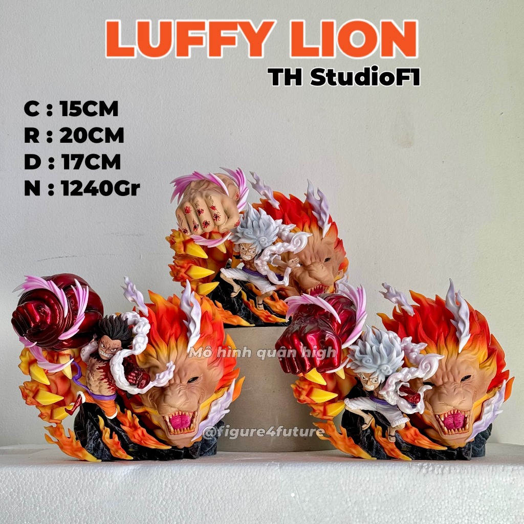 (15ซม . ) โมเดล Luffy Lion สูง 15 ซม . - Luffy G4 Lion - Luffy G5 Lion - One Piece - Luffy TH Studio F1