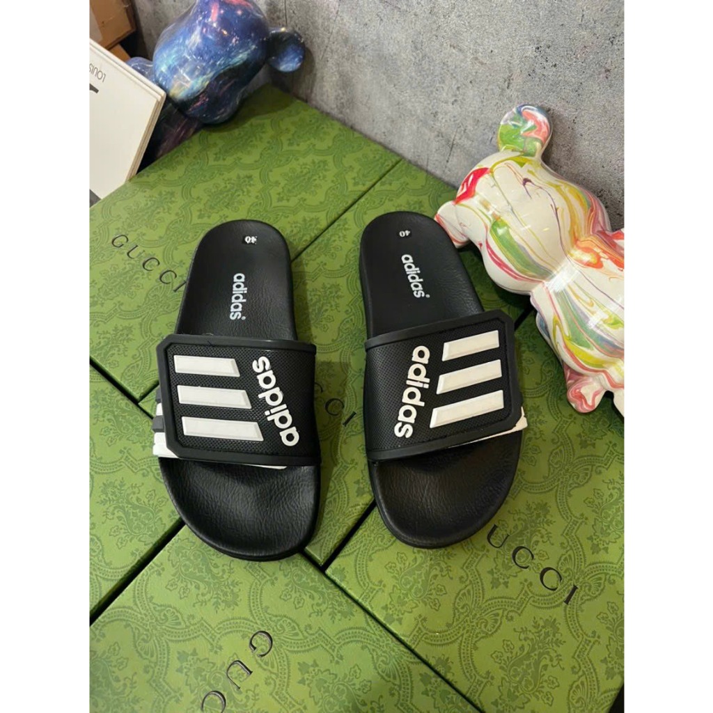 ADIDAS รองเท้าแตะผู้ชาย อาดิดาส รุ่นใหม่ล่าสุด ร้อน 2023 รองเท้าแตะ อาดิดาส แบบสายติดกาว พื้นยางนุ่ม