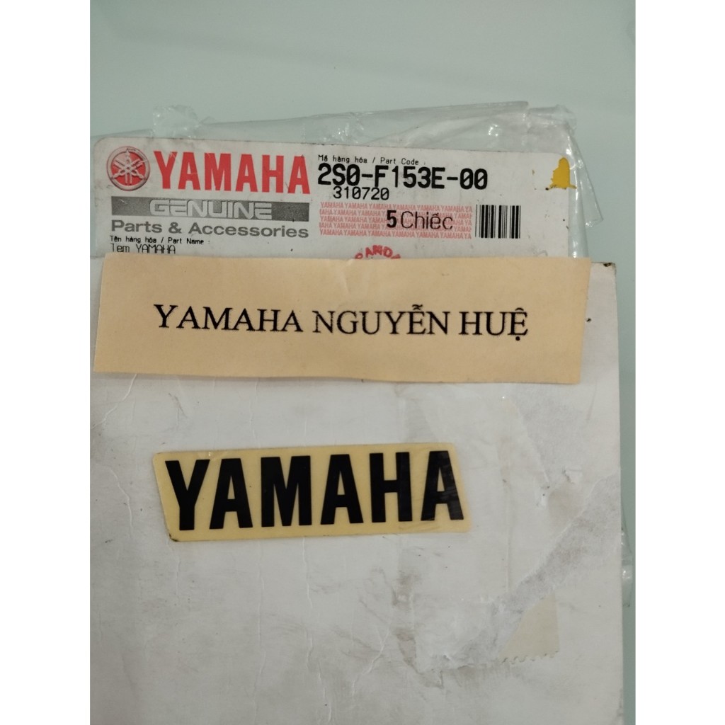 BLACK YAMAHA LETTER STAMP 2S0F153E0000 1 CON, 5CM, ผลิตภัณฑ์ YAMAHA VN ของแท้