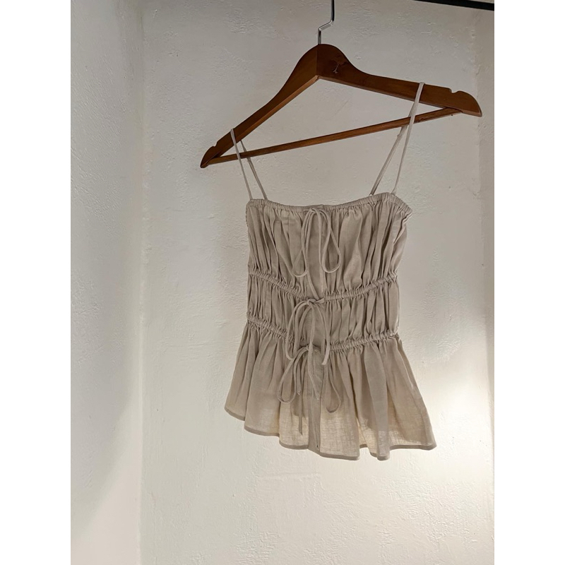 Muse Top - เสื้อลินิน Shrug (ภาพเดิม)