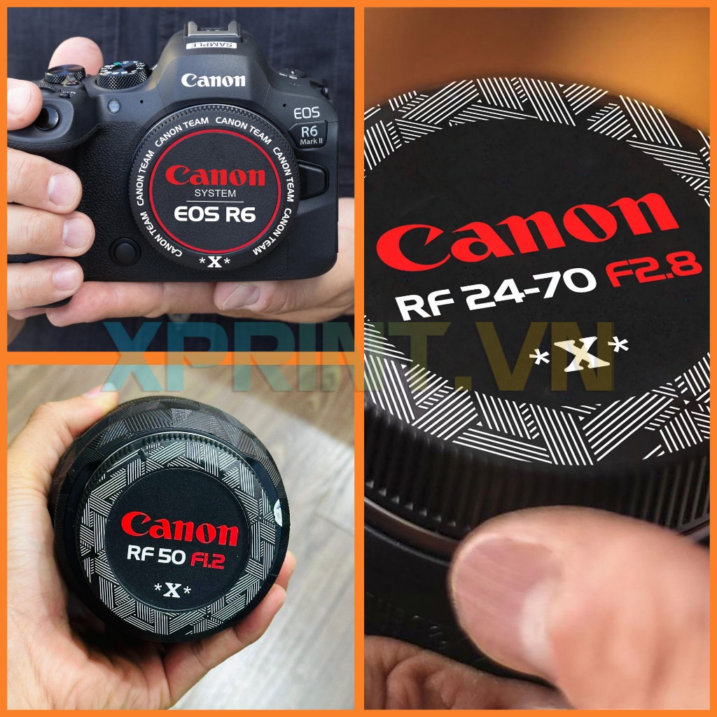 Canon EOS R, RP, R5, สติ๊กเกอร์ฝา R6, สติ๊กเกอร์ฝาปิดเลนส์ RF, Canon mirroless
