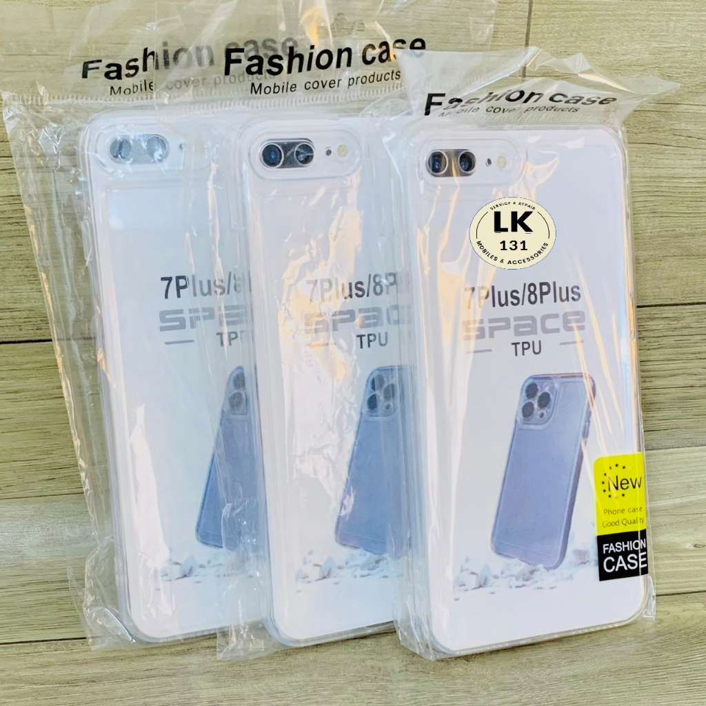 เคสใสสวยมากสําหรับขอบเหลี่ยม 7Plus/8Plus