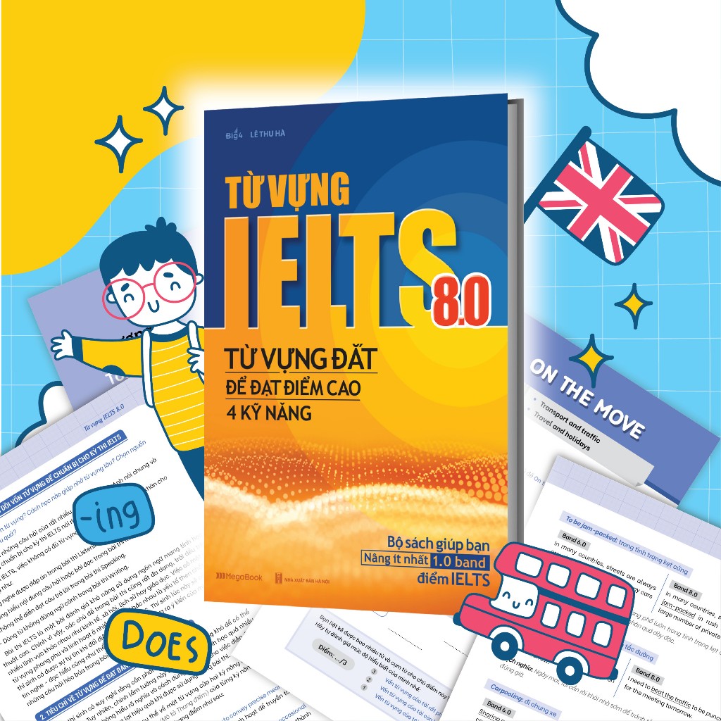 หนังสือคําศัพท์ IELTS 8.0 - คําศัพท์ราคาแพงให้คะแนนสูง 4 ทักษะ-MGB