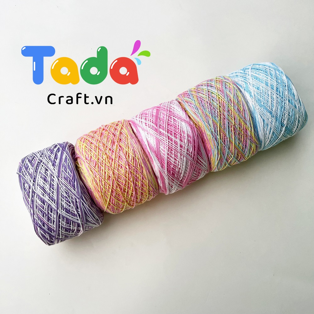 เส้นด้ายงานฝีมือผ้าฝ้ายเวียดนาม 1 มม. (ม้วน 100gr)