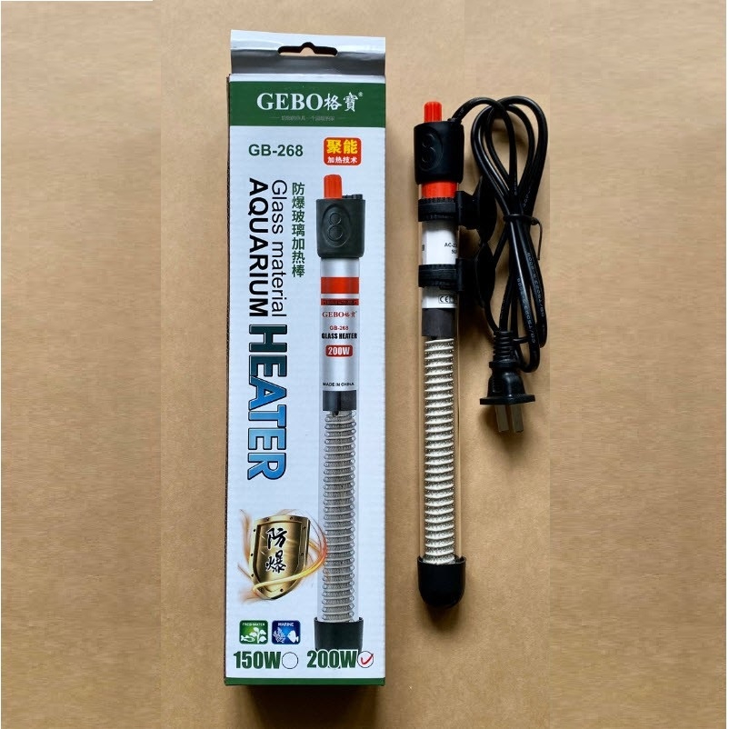 GEBO-268 เครื่องทําความร้อนตู้ปลา 50W / 75W / 100W / 150W / 200W