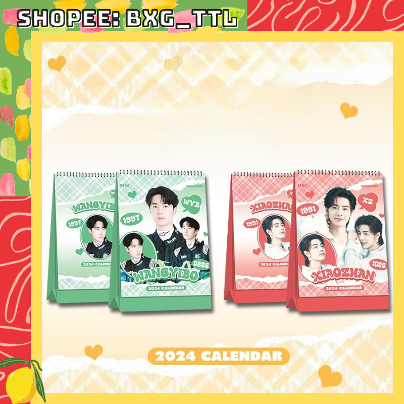 [AVAILABLE] ปฏิทินปี 2024 พิมพ์ภาพ Tieu Chien, Vuong Nhat Bac Tran Tinh Lenh - Wang Yibo, ปฏิทินเซีย