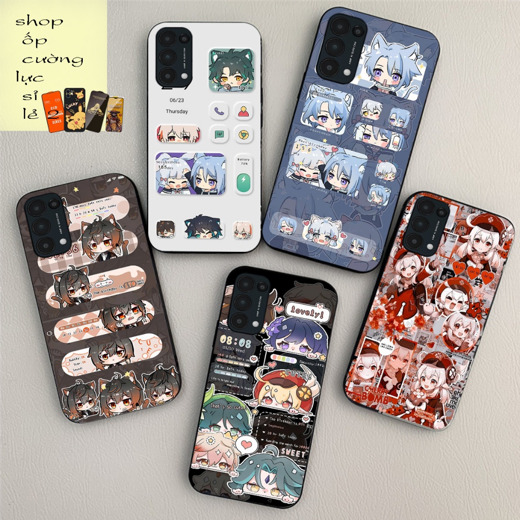 เคสสําหรับ oppo reno 5 / oppo reno 5 4g / oppo reno 5 5g พร้อมพิมพ์ chibi Genshin Impact