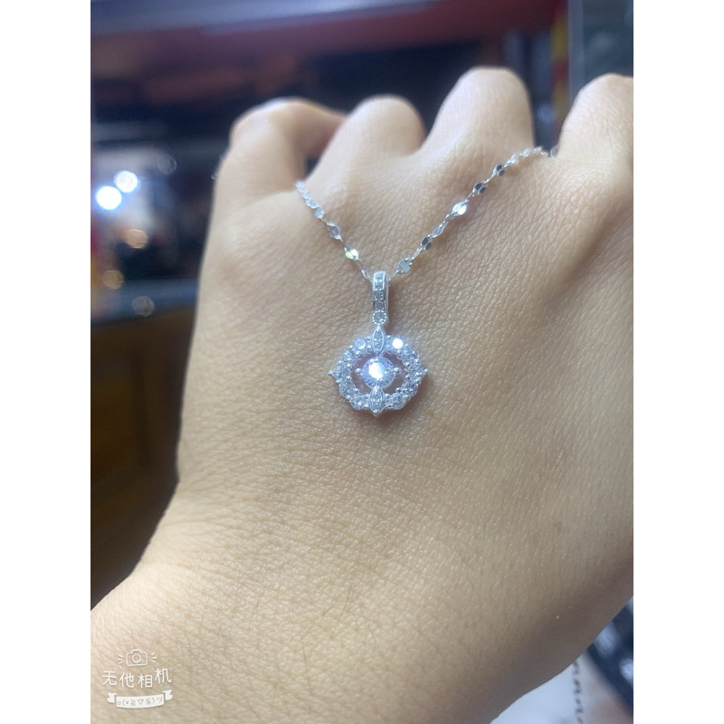 สร้อยคอจี้ทรงกลมหินหลักขนาด 5 มม. พร้อมตะขอหุ้มห่อด้วยหินเงินแท้ขนาดเล็ก NGOC MA