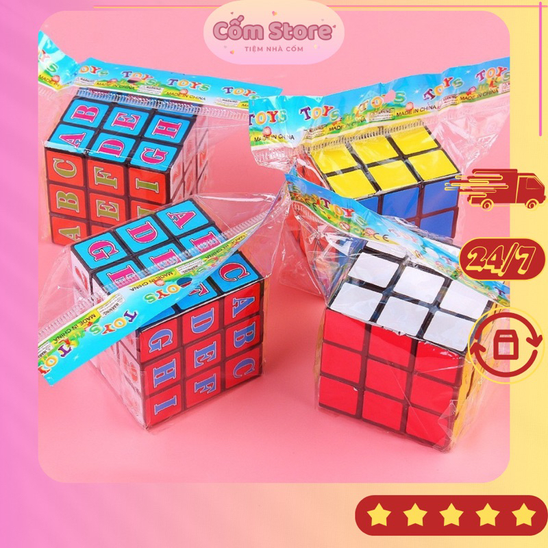 ของเล่น Rubik 3x3 - บล็อกรูบิค 9 กล่อง - รูบิคสี - รูบิค 9 ด้าน - รูบิคตัวเลข