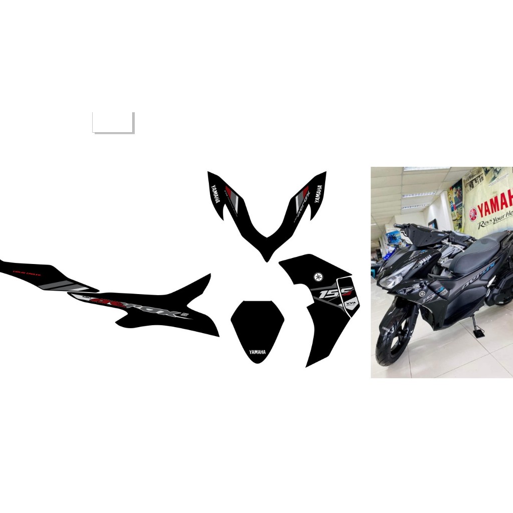 NVX 2021 - 2024 การออกแบบแสตมป์คุณภาพสูงสีดํารุ่น THAI ZIN