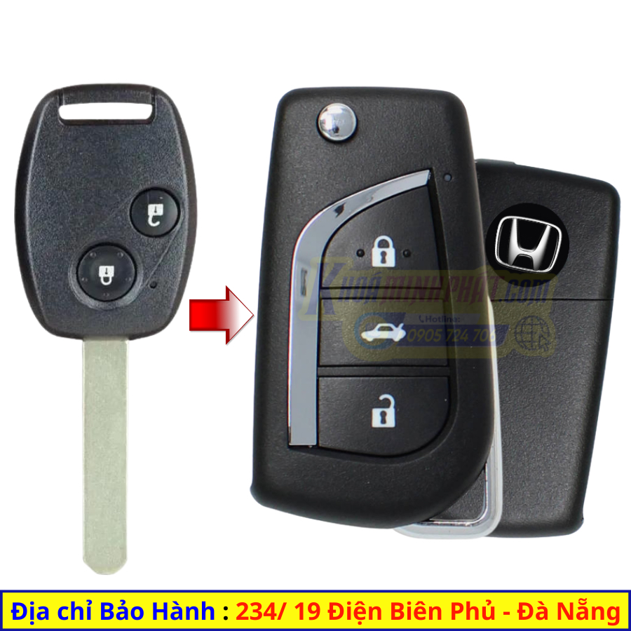 กุญแจรถรีโมท Da Nang Honda CRV 2006-2014 V13