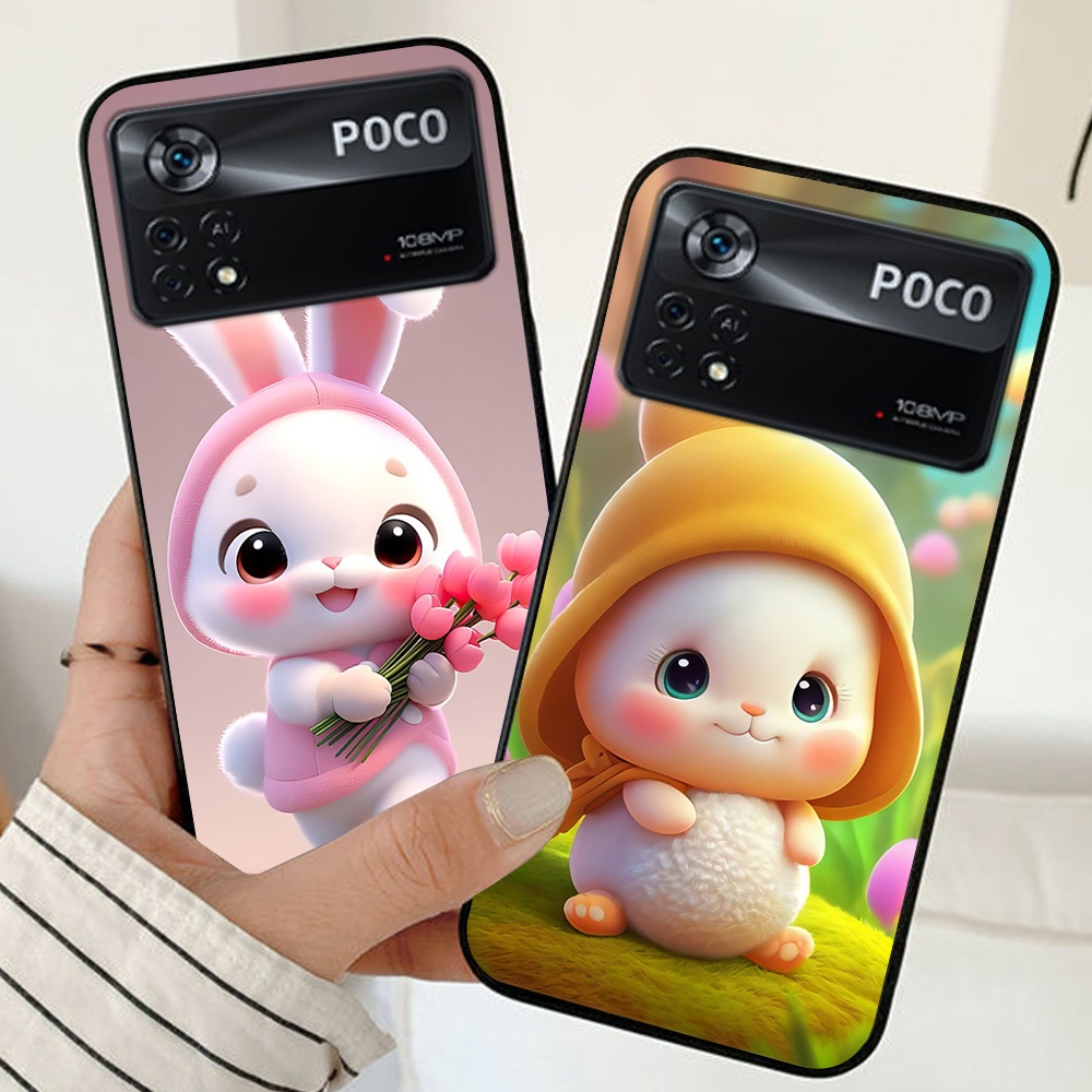 เคส Xiaomi poco x4 gt / x4 pro พิมพ์ลายกระต่ายน่ารัก