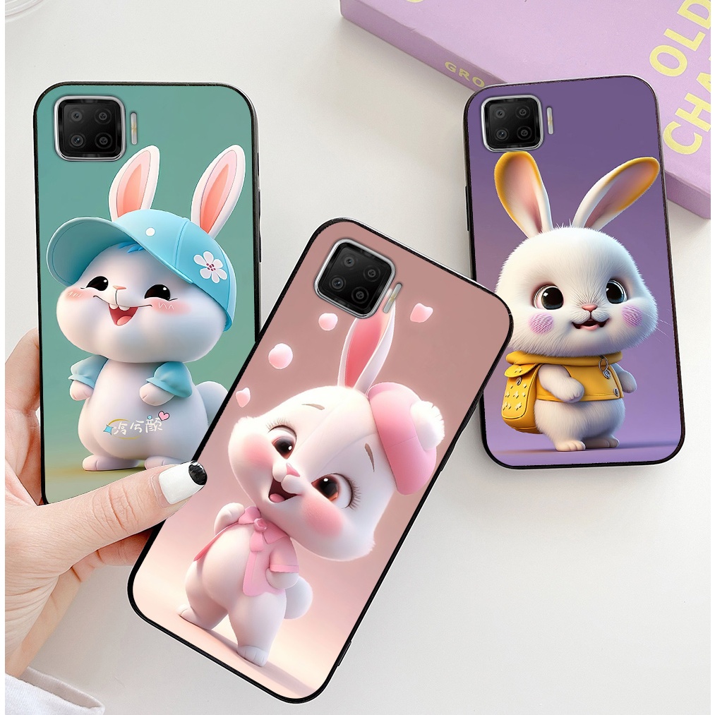 เคส Oppo a73 / oppo a93 พิมพ์ลายกระต่ายน่ารัก