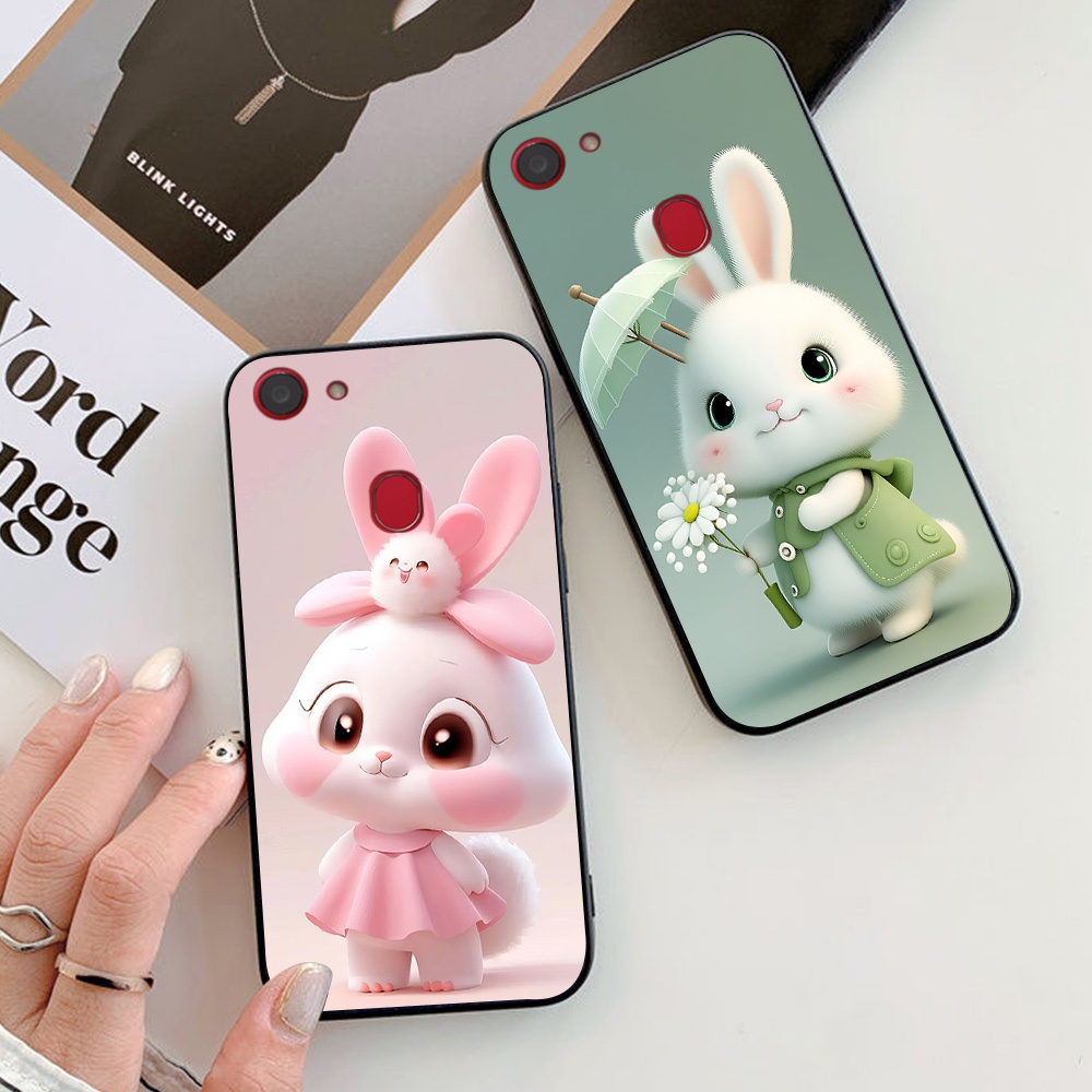เคสสําหรับ oppo f5 / oppo f5 youth / oppo f7 / oppo f9 พิมพ์ลายกระต่ายน่ารัก