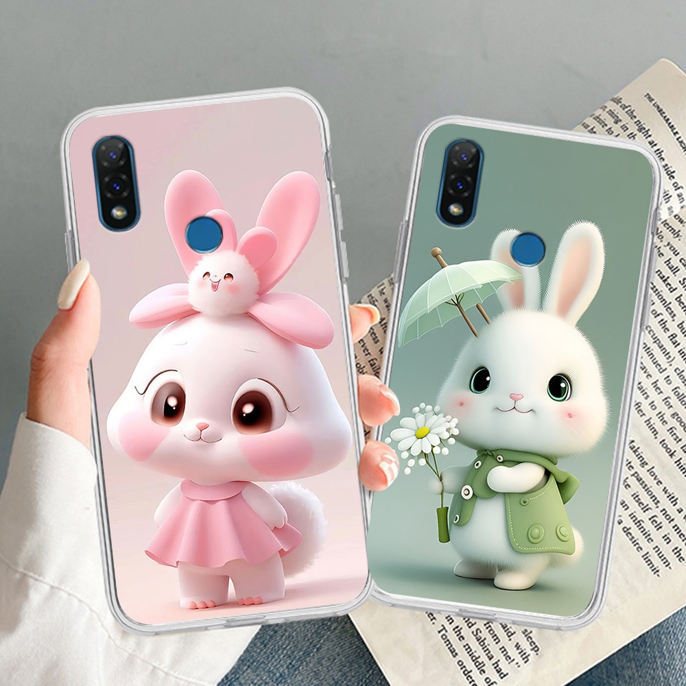 เคส Vsmart Joy 2 Plus / vsmart Joy2+ พิมพ์ลายกระต่ายน่ารัก