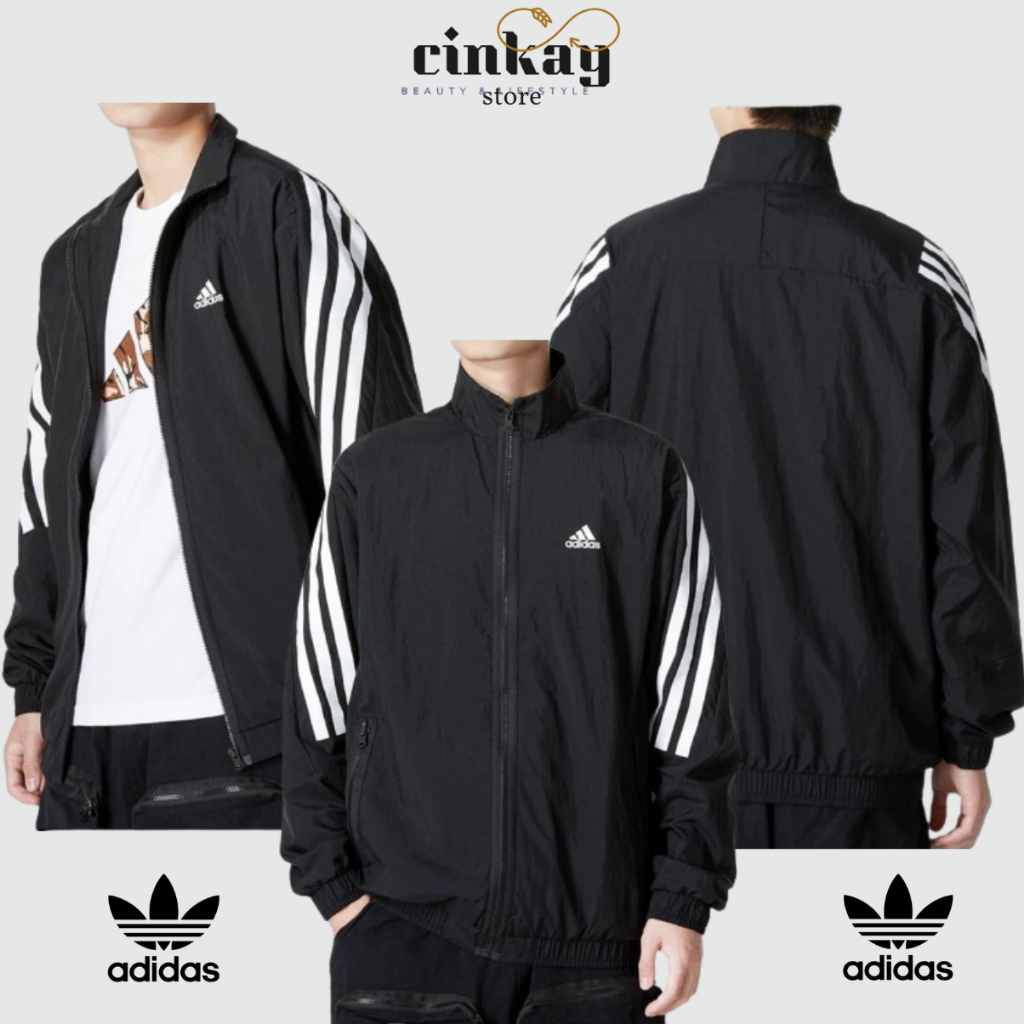 Adidas High-End Wind Jacket, Thick, Standard 2-Layer Goods, Full tag, i Picture At Hight Bar Store M501