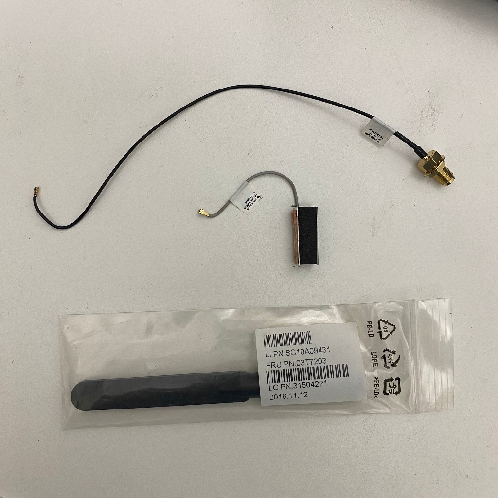 ชุดเสาอากาศ Wifi สําหรับรุ่น M70q/M80q/M90q/P340 - Lenovo Tiny 6/7/8 (M.2/NGFF)