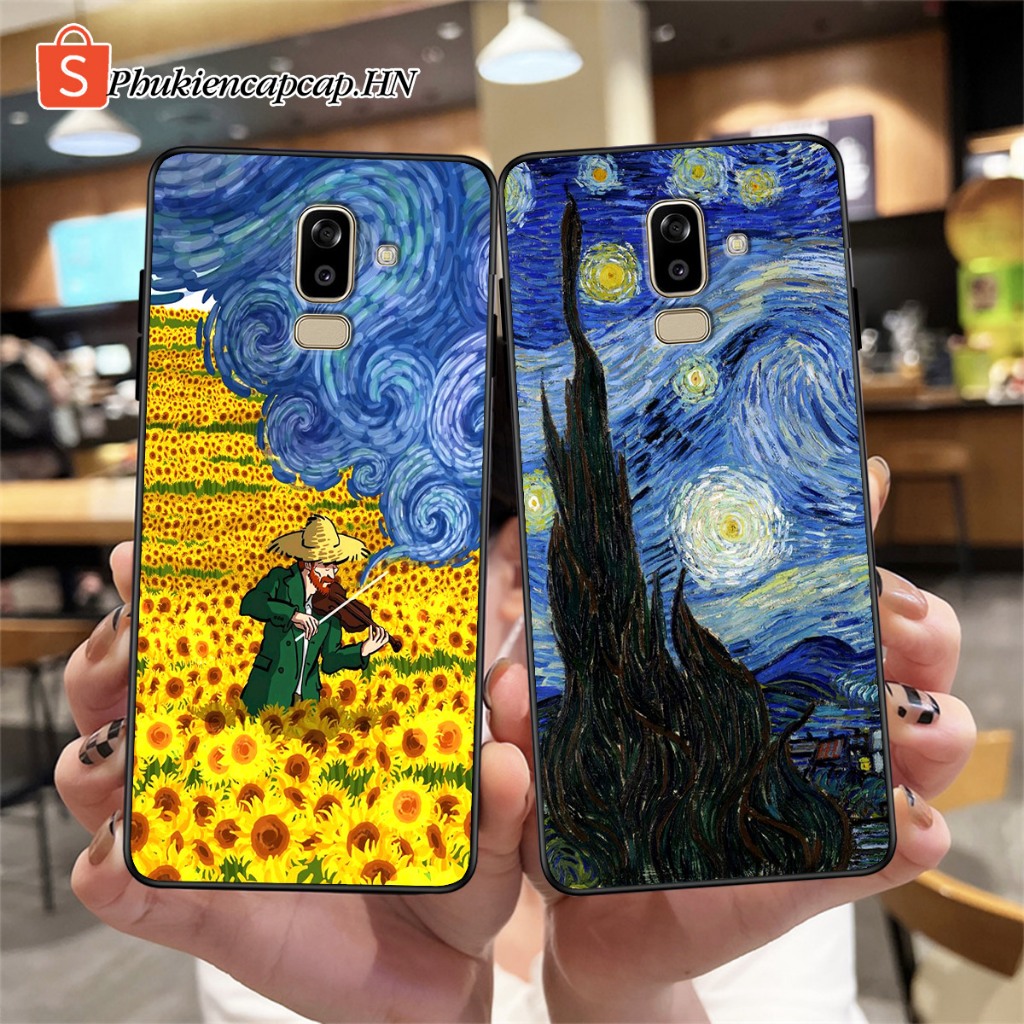 เคส Samsung J8 / J8 2018 - เคส TPU คุณภาพสูงพิมพ์ลายภาพวาดสีน้ํามัน Van Gogh