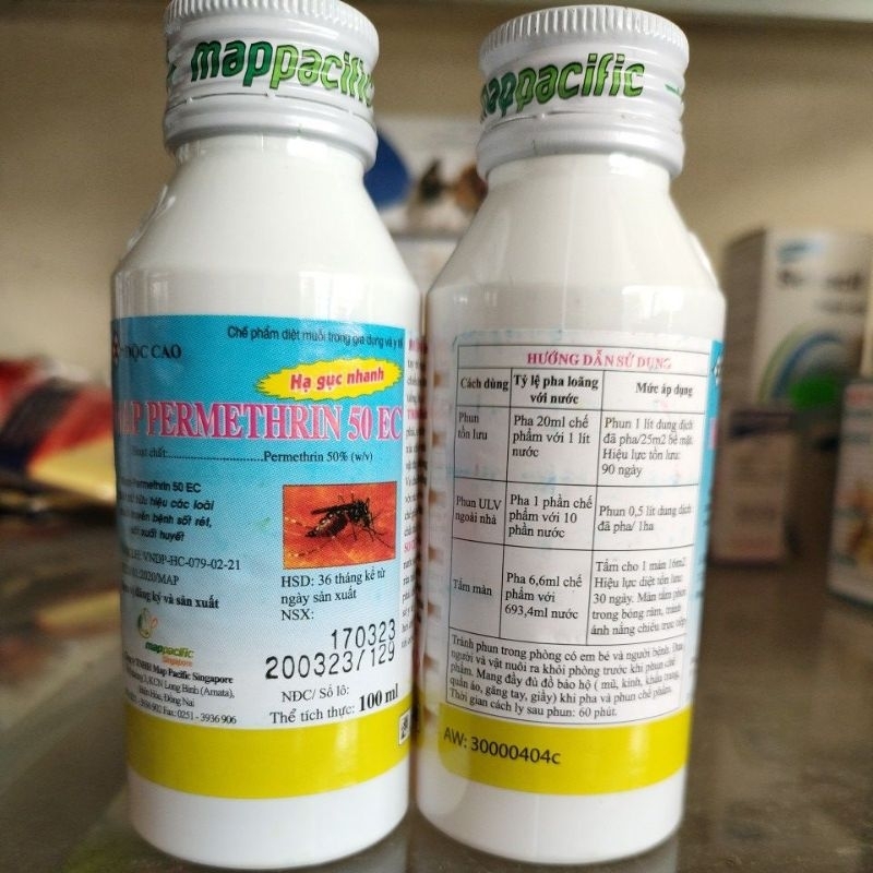 Permethrin medical Mosquiet 100ml เชี่ยวชาญในการฆ่ายุง