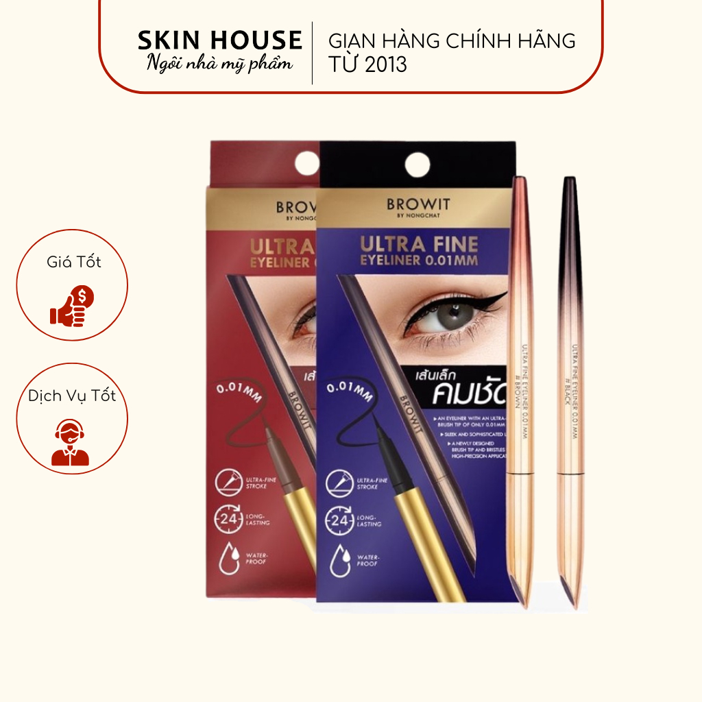 Browit By Nongchat Ultra Fine Eyeliner 0.01มม