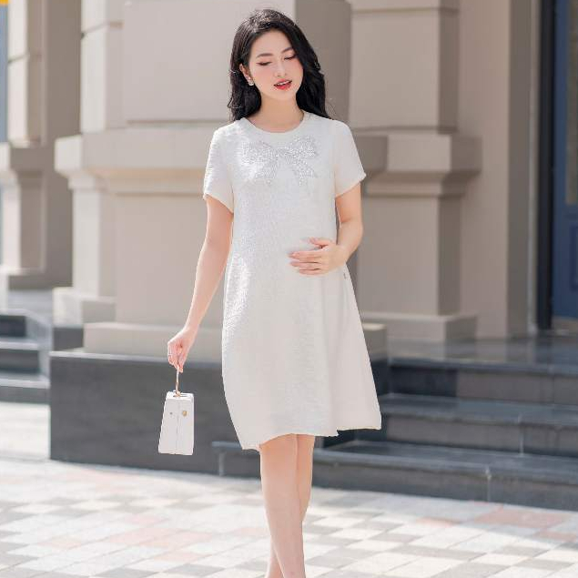 เมดิลา - ชุดคลุมท้องฤดูใบไม้ร่วงและฤดูหนาวพร้อมชุดราตรีสีครีมและคอปกลูกไม้ชุดคลุมท้องสํานักงานสําหรั