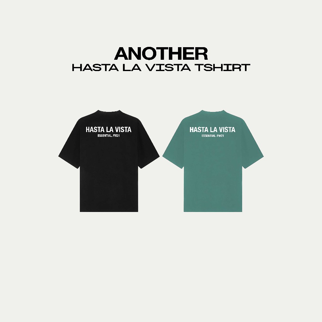 เสื้อยืด Hastag La Vista พิมพ์ลายซิลิโคน 3D ลายนูน