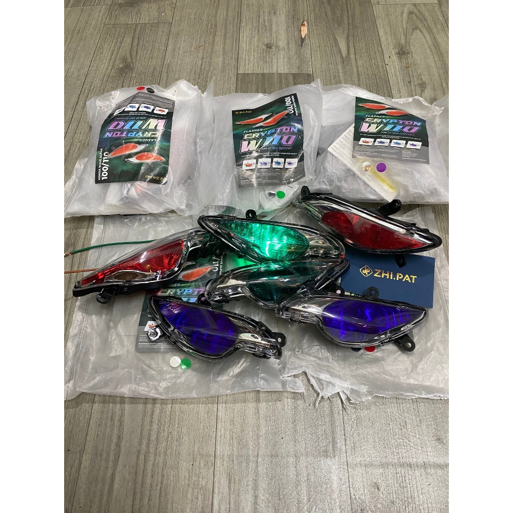 ZHIPAT คลัสเตอร์ไฟเลี้ยวหน้า Combo + หลอดไฟ led audi 2 ดวง สําหรับ wave A 100/110cc