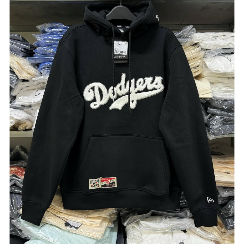 Hoodie Newera [ของแท้] Dodgers Logo เย็บปักถักร้อย Unisex ชาย/หญิง