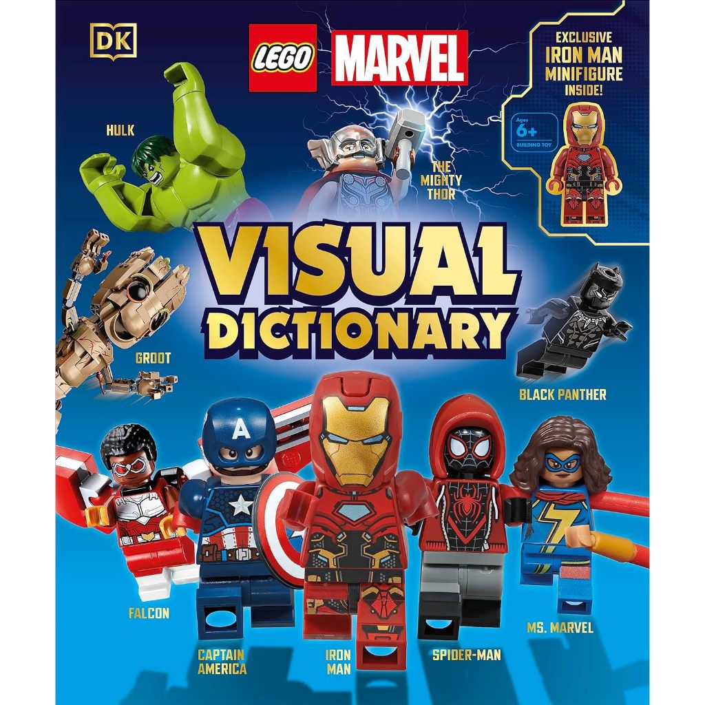 Lego Marvel Visual Dictionary ♘ พร ้ อม minifigure Iron Man พิเศษ - พจนานุกรมตัวละคร Lego Marvel + minifigure พิเศษ