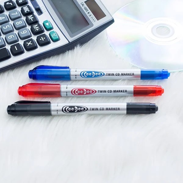 PM-04 Oil Brush Pen (แบบแท้) หรือ CD Marker (แบบราคาถูก): BLUE RED BLACK