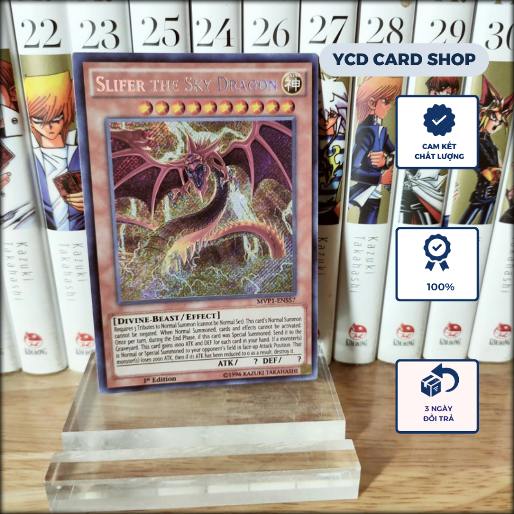 Yugioh Osiris ของแท ้ -Slifer the Sky Dragon - การ ์ ดลับหายาก