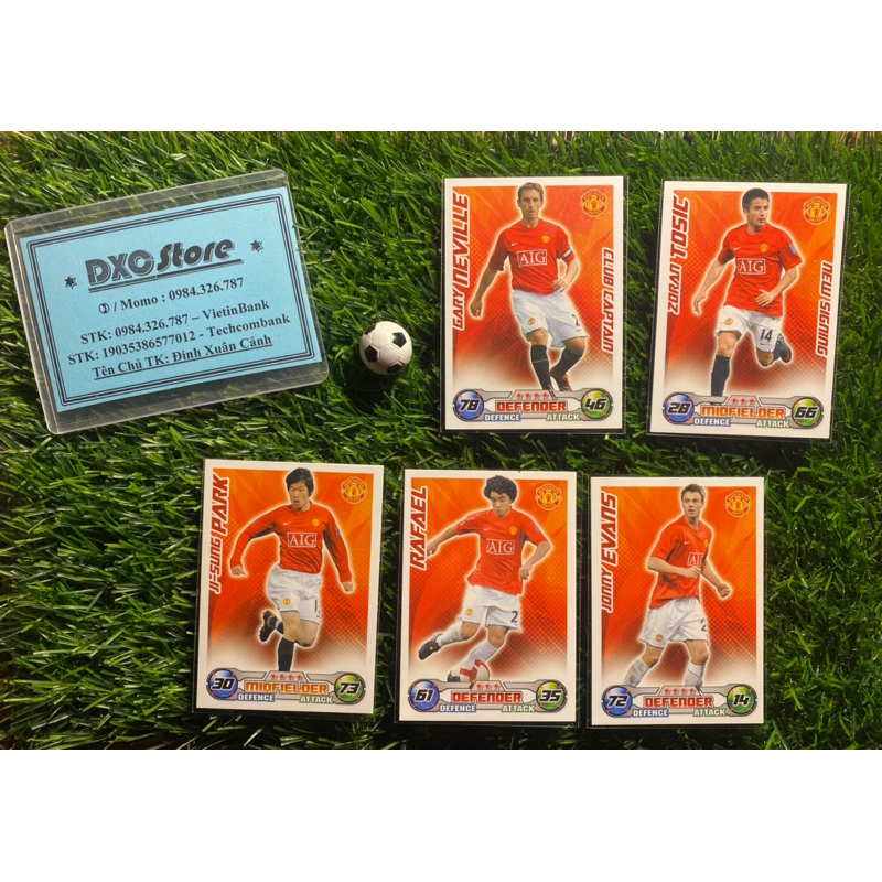 การ์ดล็อต - TOPPS MATCH ATTAX EXTRA 2008 /2009 - MANCHESTER UNITED