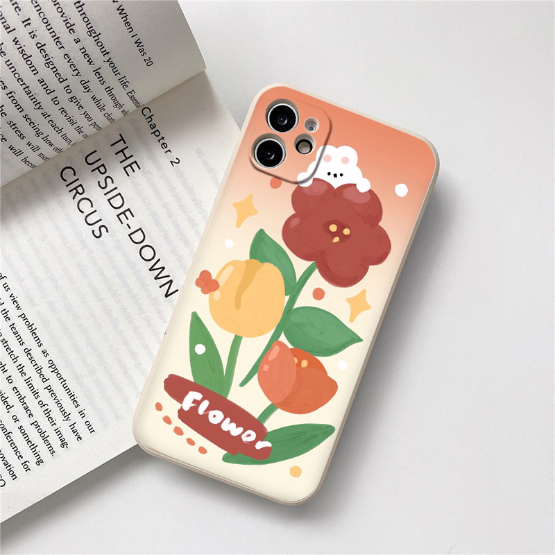 BVC iPhone กรณีสีส้ม troll แมวคู่สําหรับ Iphone 15 13 14 12 11 Pro MAX X XR XS MAX 7 8P 6S e1726