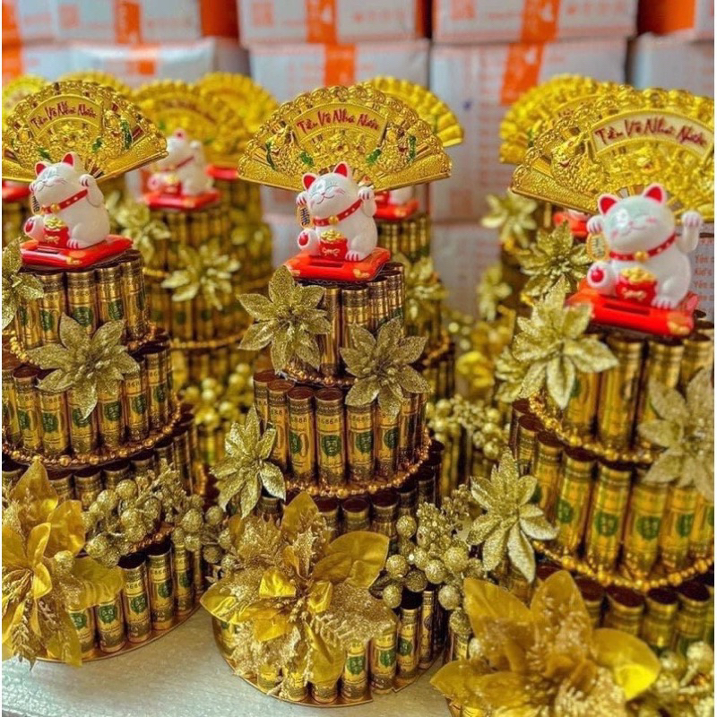 ชุดบิล USD ชุบทอง 50 ใบ ตกแต่ง Tet ทําเค้ก หอน้ํา