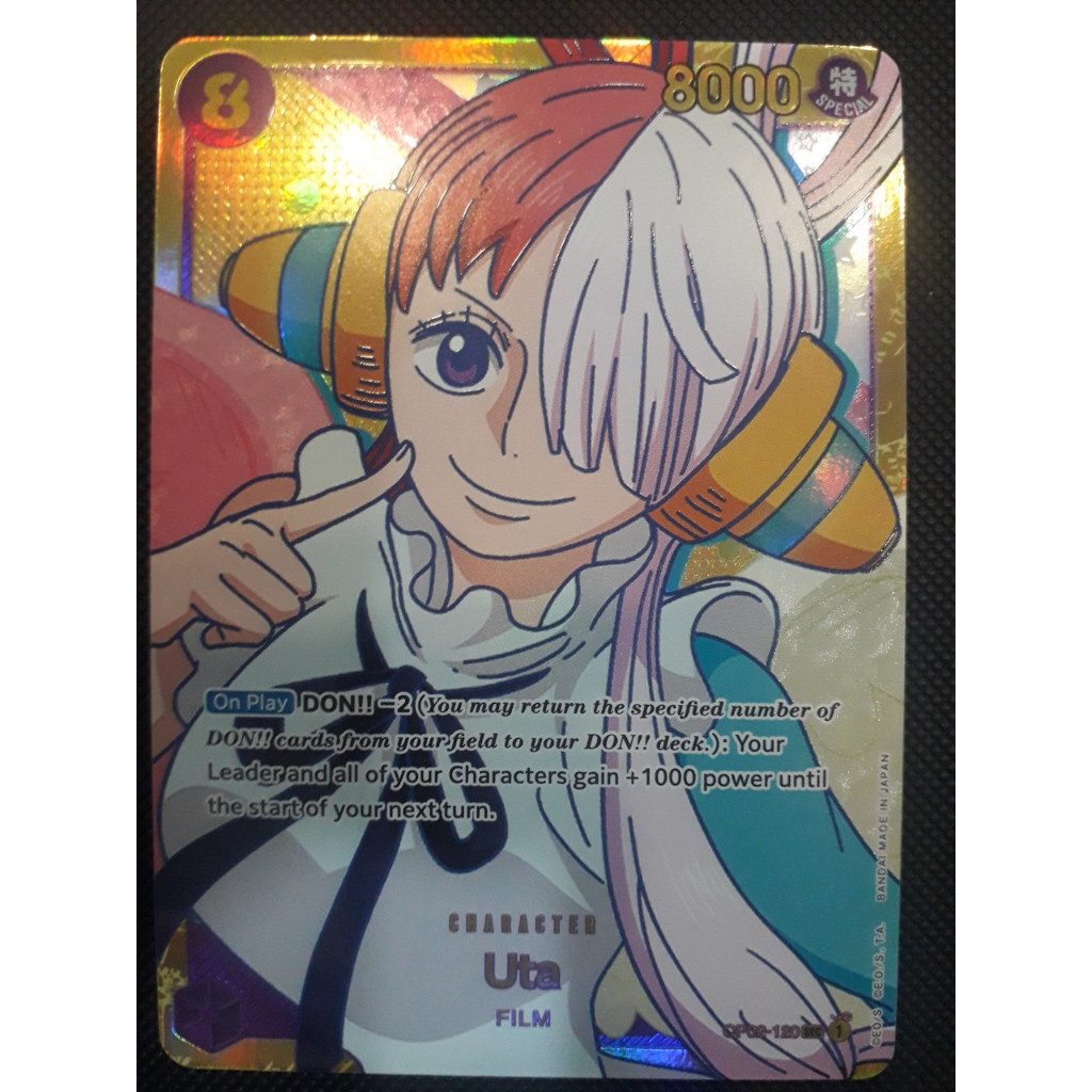 [TNTB] การ์ด TCG One Piece OP02-120 - Uta - ตัวละคร - สีม่วง - Secret Rare