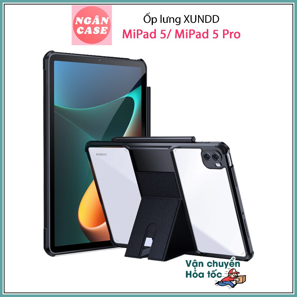 เคส Xiaomi MiPad 5 / MiPad 5 Pro (11 นิ้ว) XUNDD ของแท้ กันกระแทก หลังใส ขอบ TPU พร้อมขาตั้ง