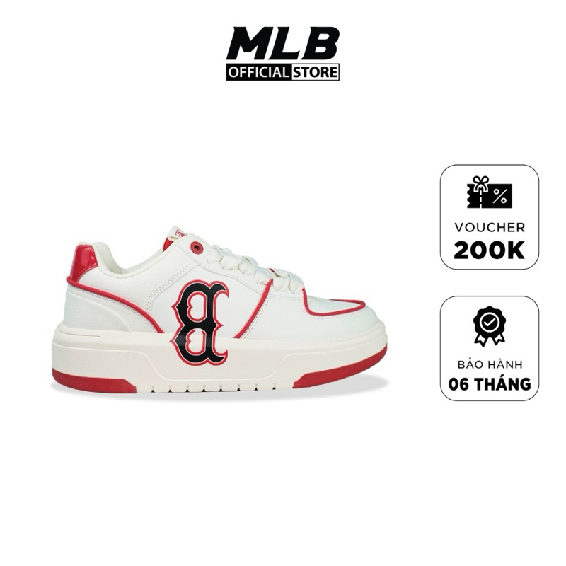 [ ของแท้ ] รองเท้า MLB CHUNKY LINER BOSTON RED WHITE "3ASXCA12N-50WH"