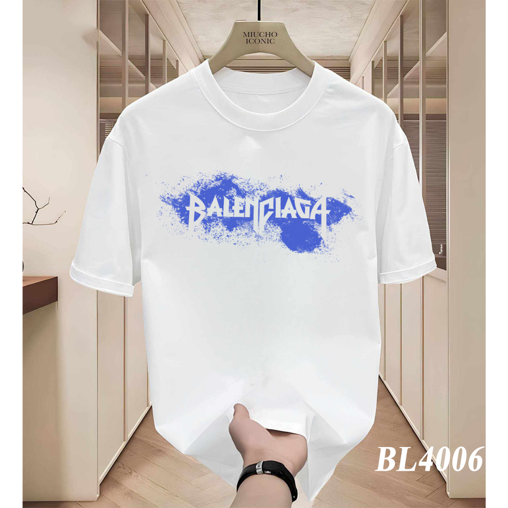 เสื้อยืด เสื้อยืดผู้ชายและผู้หญิง HIGH QUALITY Ba-Len เสื้อยืดพิมพ์ลายผ้าฝ้าย 100% 15% At Shop 999ts