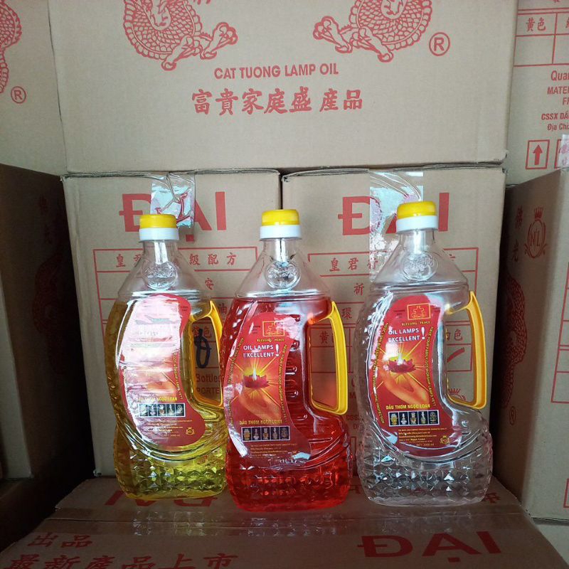Cat Tuong Lamp Oil 500g ประเภท 3 แดง ขาว เหลือง