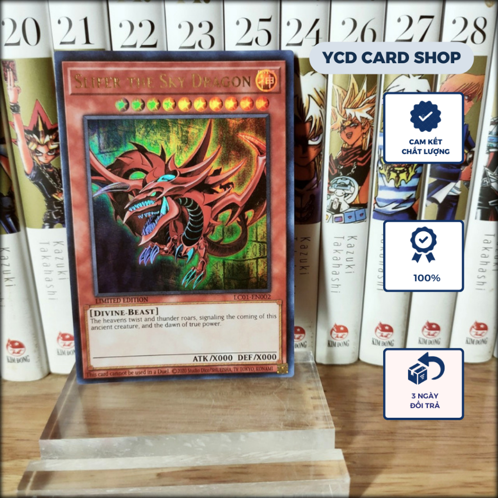 การ์ด Yugioh Osiris ของแท้ -Slifer the Sky Dragon - หายากเป็นพิเศษ