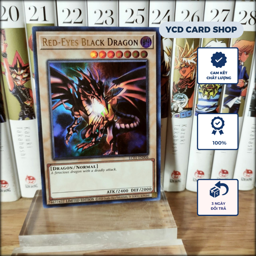 การ์ด yugioh ของแท้ Red-Eyes B. มังกร – หายากมาก