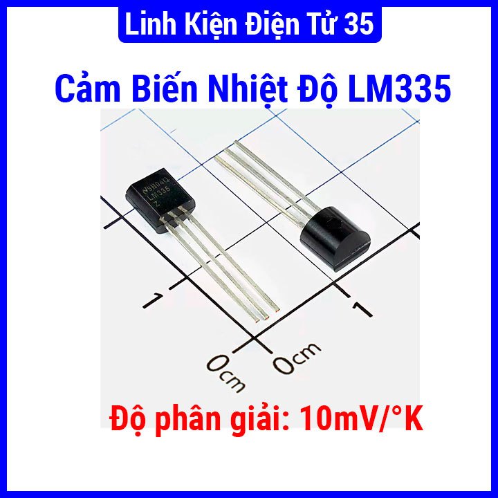 Lm335 TO-92 ช่วงการวัดเซ็นเซอร์อุณหภูมิจาก -40 0C TO -100 0C