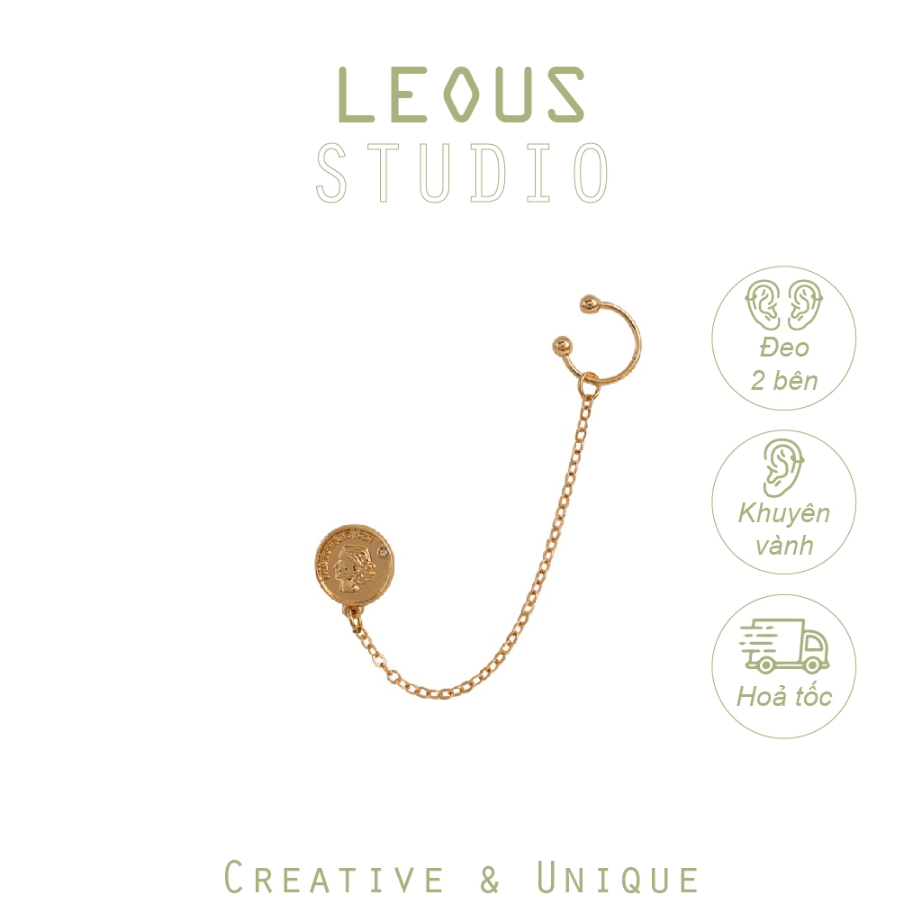K191 ต่างหูหนีบยาวแบบไม่มีรู K191 Leous Accessories
